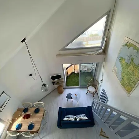 Joli appartement 4 personnes - vue mer Ploemeur Extérieur photo